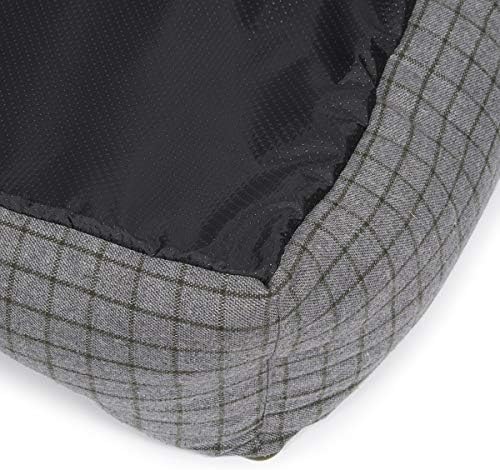 Square Dog Bed with Reversible Cushion